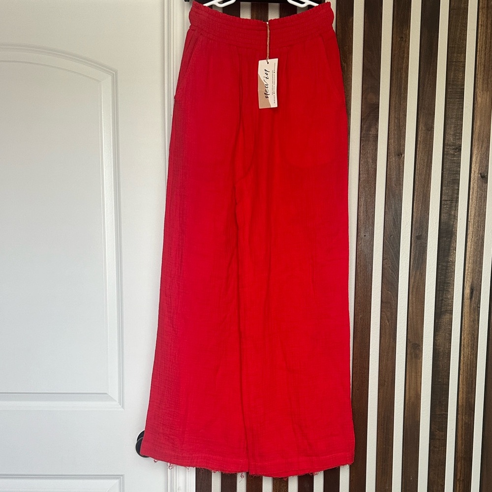 New In by Very J Cotton Gauze Pants Size Small
